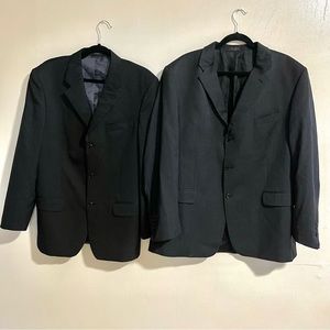 2 Jones New York Mens 100% Wool 3 Button Blazer/Suit Jackets Sizes 44R/50R